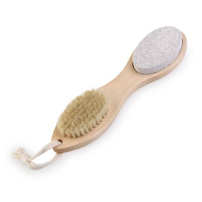 SHERCHPRY Foot Exfoliating Brush with Pumice Stone Nail Scrubber and Reducer Dead Skin Remover for Smooth Feet for Home Foot Care