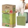 Airobazar Olive Oil Essence Soap Gift Set, 3-Piece Set with Bar, Soap Tray, Washcloth view 1