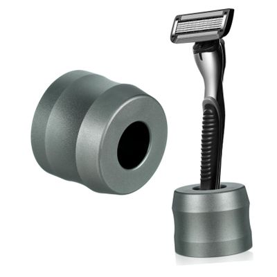 Healvian 1Pc Razor Stand for Men Shaving Razor Holder Durable Organizer Base for Safety Razors Lightweight and Moisture Design present for Grooming Needs