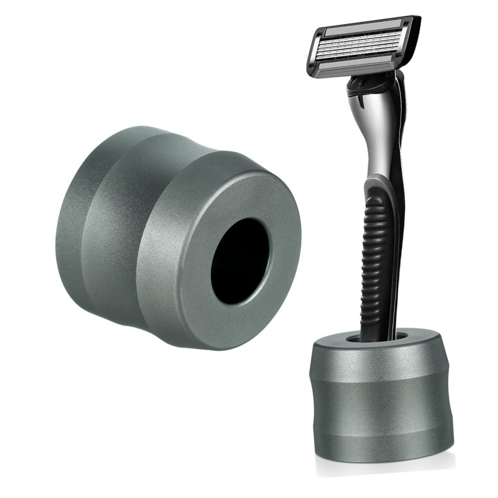Healvian 1Pc Razor Stand for Men Shaving Razor Holder Durable Organizer Base for Safety Razors Lightweight and Moisture Design present for Grooming Needs