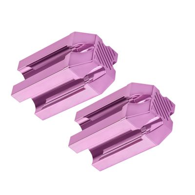 SHERCHPRY 2Pcs Durable Double Makeup Sharpener Portable Cosmetic Tool for Eyebrow Lip Liner and Eyeliner Pencils Sturdy Material Essential Accessory for Women
