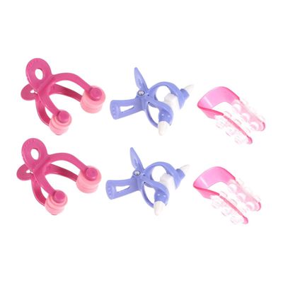 Beavorty Nose Lifting Clip Set of 6 Adjustable Nose Straightener Tool for Women Enhances and Refines Bridge for Beauty Routine