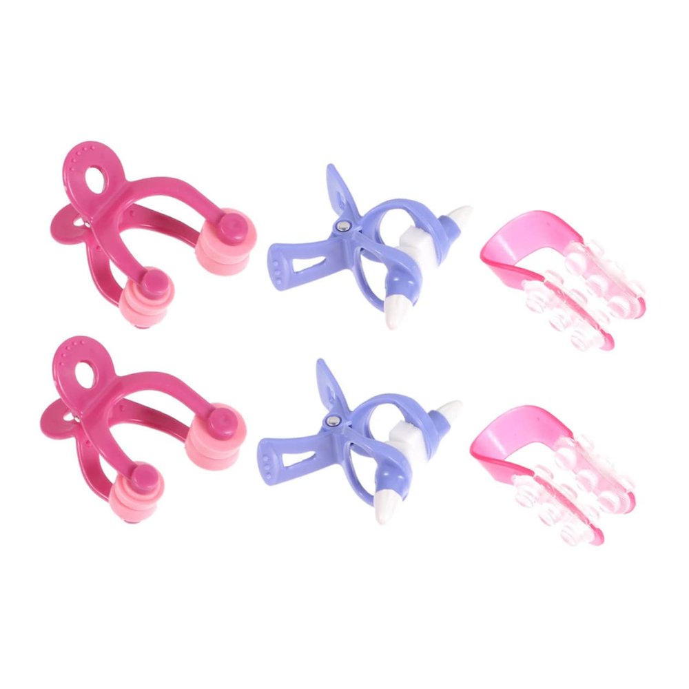 Beavorty Nose Lifting Clip Set of 6 Adjustable Nose Straightener Tool for Women Enhances and Refines Bridge for Beauty Routine