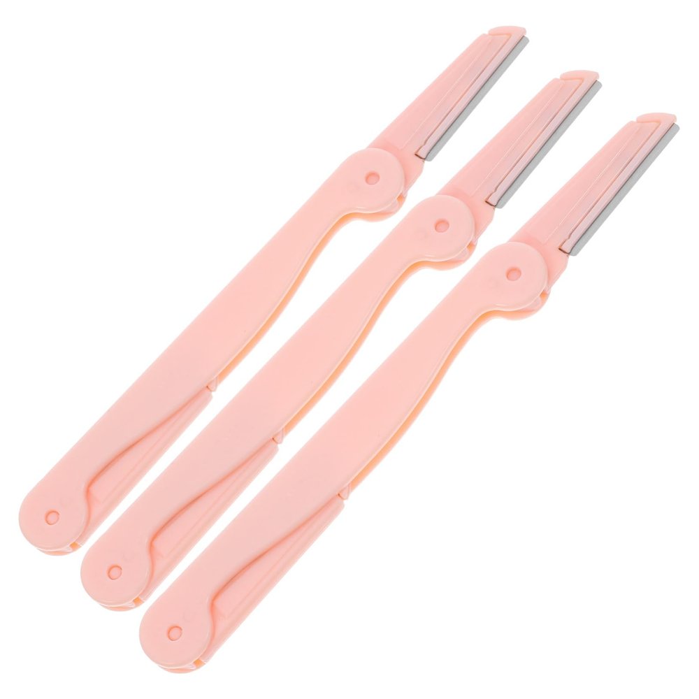 VALICLUD 3pcs Portable Eyebrow Razor with Foldable Design Lightweight Eyebrow Trimmer for Women Use Makeup Tool for Precise Shaping