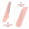 VALICLUD 3pcs Portable Eyebrow Razor with Foldable Design Lightweight Eyebrow Trimmer for Women Use Makeup Tool for Precise Shaping view 3