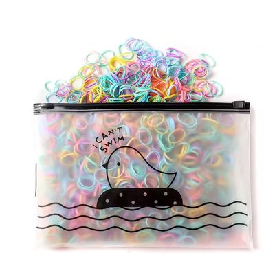 1000PCS Baby Hair Ties  Mini Rubber Bands for Infant & Toddler Hair, No-Damage, Tangle-Free, Gentle Stretch, Comes with Reusable Storage Pouch (Pastel Mix)