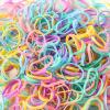 1000PCS Baby Hair Ties  Mini Rubber Bands for Infant & Toddler Hair, No-Damage, Tangle-Free, Gentle Stretch, Comes with Reusable Storage Pouch (Pastel Mix) view 2