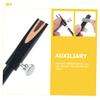 LOORGVEL Dual-Sided Eyebrow Pencil Sharpener 2pcs Compact Manual Sharpener Tool for Makeup Suitable for Eyeliner and Brow Pencils Shaped Slot view 3