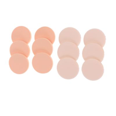 Beaupretty 12pcs Round Powder Puff Makeup Sponge Loose Powder Puff Sponge Cosmetic Case for Foundation Application Gentle Skin