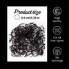 1000PCS Baby Hair Ties  Mini Rubber Bands for Infant & Toddler Hair, No-Damage, Tangle-Free, Gentle Stretch, Comes with Reusable Storage Pouch (Black) view 2