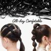 1000PCS Baby Hair Ties  Mini Rubber Bands for Infant & Toddler Hair, No-Damage, Tangle-Free, Gentle Stretch, Comes with Reusable Storage Pouch (Black) view 3