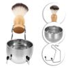 BESTYASH 1set Bread Shaving Set Men Shaving Soap Bowl Razor Stand Tabac Cream Bowl Set view 3