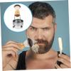 BESTYASH 1set Bread Shaving Set Men Shaving Soap Bowl Razor Stand Tabac Cream Bowl Set view 4