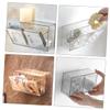 Alipis 4pcs Wall Mounted Cotton Swab Holder Storage Box for Cotton Makeup Pads and Hair Ties Compact Bathroom Organizer for Clean Countertops view 3