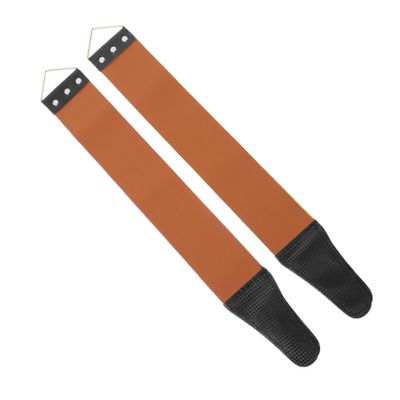 FRCOLOR 2Pcs Shaver Sharpening Strap for Manual Razors Durable Strop with Buckle for Final Smoothing and Polishing Household Sharpening Tool Random Color