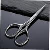 WRITWAA Silver Stainless Steel Beard Scissors for Men 6.5 Inch Facial Hair Trimming Shears Precision Cutting Tool for Hair Grooming view 3