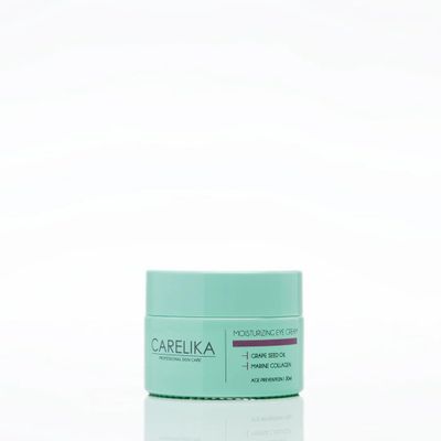 CARELIKA Collagen Eye Cream Anti-Aging Moisturizing Eye Cream for Dark Circles, Puffiness & Fine Lines Firming & Hydrating Formula 30ml Jar