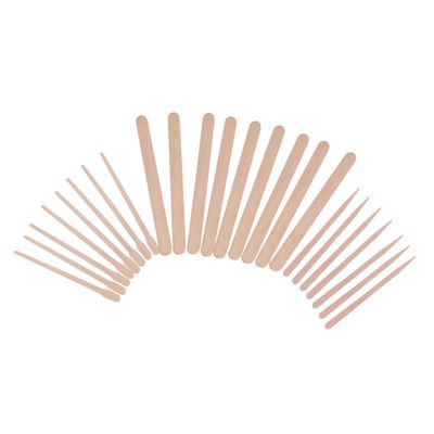 Beaupretty 600pcs Facial Hair Remover Hair Removal Wax Sticks Hard Wax Applicator for Body Face Eyebrow Use Salon Home