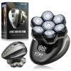 Clforczh Head Shavers for Bald Men - 7D Detachable Electric Razor, IPX6 Rotary Shavers with LED Display, Fast Charging Head Shaving, Gray view 1