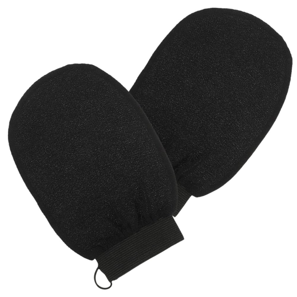 NIYANGLE Exfoliating Shower Gloves 2PCS Soft Rayon Body Scrubbers for Dead Skin Removal Gentle Bath Mitts for Skin Types for Spa and Shower Use