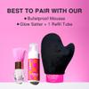 Stupid Happy Self Tanning Mitt Applicator with Thumb | Double-Lined Velvet Glove for Flawless, Applying Tanning Mousse or Lotion | Soft, Reusable & Washable Self Tan Mitt view 3