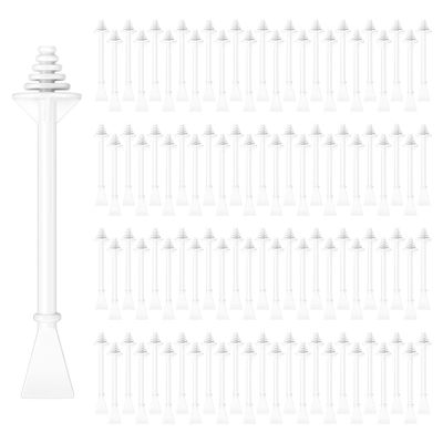 100 Pcs Nose Wax Sticks, Plastic Wax Applicator Sticks and Disposable Spatulas for Nostril Nasal Cleaning Ear Hair Removal