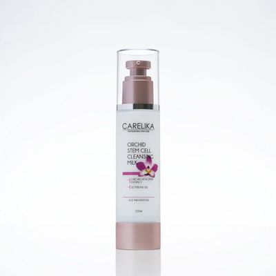 CARELIKA Orchid Stem Cell Cleansing Milk  Gentle Hydrating Makeup Remover & Cleanser with Orchid Extract & Stem Cells  Nourishes & Soothes Skin  100ml