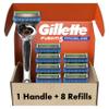Gillette Fusion5 ProGlide Shaving Razor for Men, 1 Handle, 8 Blade Refills view 1