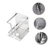 DEARMAMY Electric Razor Wall Holder Stainless Steel Bathroom Organizer Wall-mounted Shaver Stand for Electric Razors Toothpaste and Comb Storage Space-saving Accessory for Home view 2