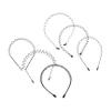 MUCKLILY 6pcs Curlers for Long Hair Sports Headband Men's Sweatbands for Head Unisex Face Washing Hair Hoops view 1