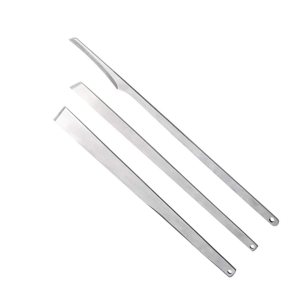 NOLITOY 3pcs Stainless Steel Pedicure Tool Set Nail Grooming Kit for Foot Care Includes Cuticle Remover and Trimmer for Home and Salon Use