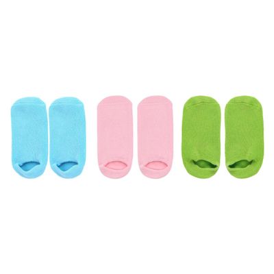 DEARMAMY 3 Pairs Moisturizing Foot Masks Socks Universal Size Non-Slip Design Hydrating Socks for Dry Feet Care for Relaxation
