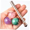 FRCOLOR Jade Roller for Face Sculpting Skincare Muscle Roller Stick Replacement Beads Travel-friendly Design view 2