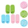 Beaupretty 3pairs Moisturizing Gel Foot Socks Green for Softening and Repairing Dry Feet Non- Spa for Beauty Salon and Home Use view 4
