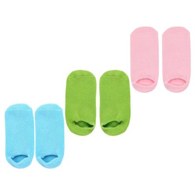 BIUDECO Essential Oil Foot Mask Socks 3 Pairs Moisturizing SPA Socks for Cracked Feet Universal Size Anti-Slip Design and Relaxation