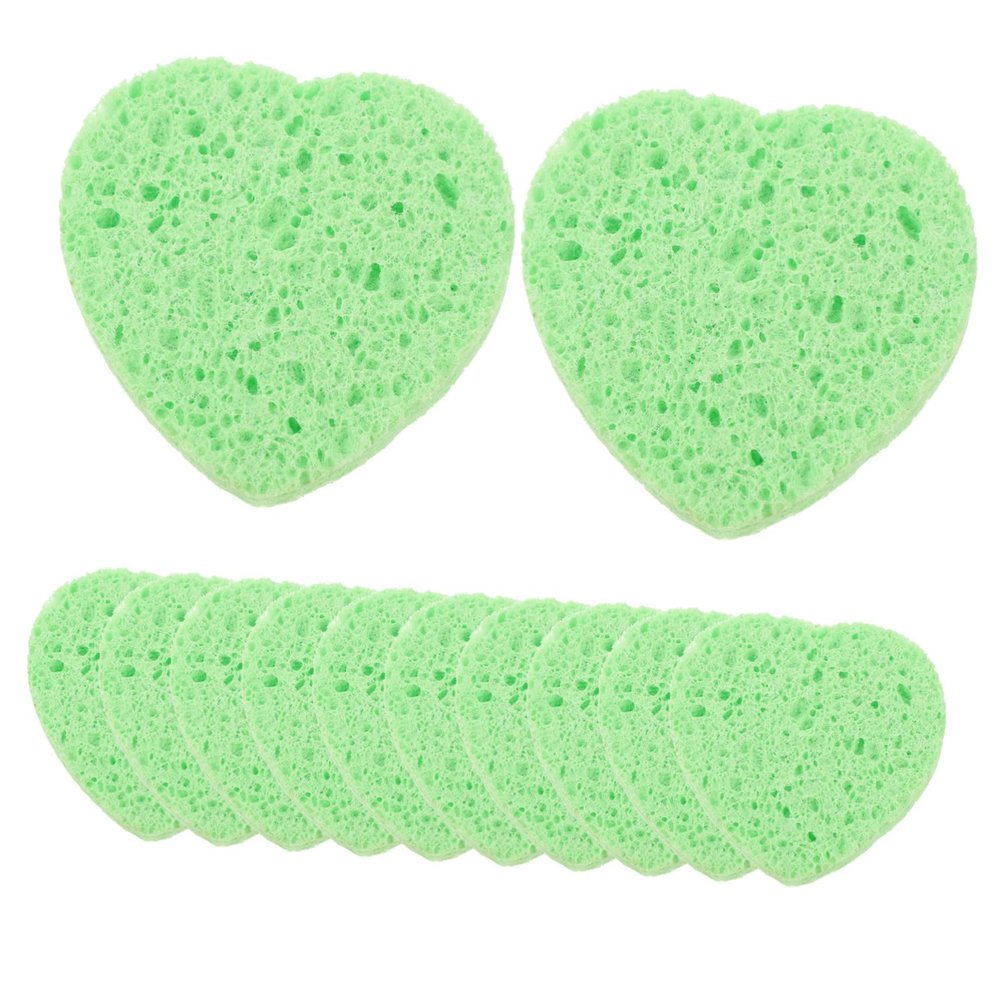 TOGEVAL 20PCS Gentle Exfoliating Facial Sponge Compressed Makeup Remover Pads for Skin Care Suitable for Daily Cleansing and Exfoliation Random Color