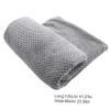 Alipis Hair Wrap Towel Microfiber Drying Cap Wet Hair Turban Fast Drying Hat Lady Bath Head Wrap Grey view 2