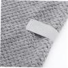 Alipis Hair Wrap Towel Microfiber Drying Cap Wet Hair Turban Fast Drying Hat Lady Bath Head Wrap Grey view 3