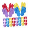 WRITWAA 48 Pairs EVA Disposable Spa Thong Slippers for Women view 1