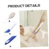 PartyKindom Long Handle Pumice Stone Foot Scrubber 2pcs Exfoliator Tool for Dead Skin Removal Ergonomic Foot Care Rasp for Home and Salon Use view 3