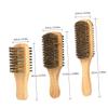 Beaupretty 3pcs Boar Bristle Beard Grooming Brush for Men Double-sided Beard Care Tool for Cleaning Softening Styling Includes Brushes view 2