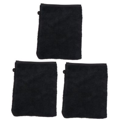 DEARMAMY 3sets 3pcs Exfoliating Makeup Removal Gloves for Gentle Facial Cleaning for Travel Practical Shower Use Neatly Stitched with Hanging Design Women 3pcs*3