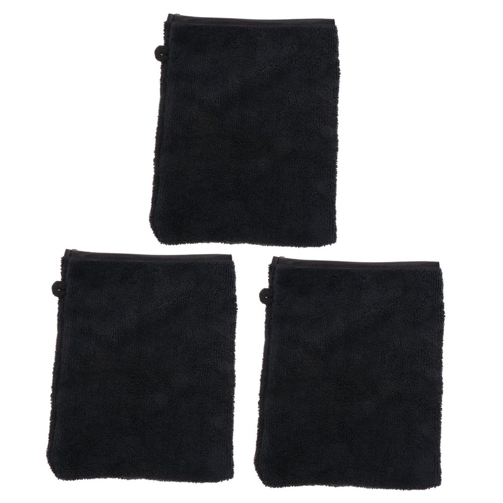 DEARMAMY 3sets 3pcs Exfoliating Makeup Removal Gloves for Gentle Facial Cleaning for Travel Practical Shower Use Neatly Stitched with Hanging Design Women 3pcs*3