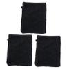 DEARMAMY 3sets 3pcs Exfoliating Makeup Removal Gloves for Gentle Facial Cleaning for Travel Practical Shower Use Neatly Stitched with Hanging Design Women 3pcs*3 view 1