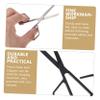 Beaupretty 2Pcs Stainless Steel Nose Hair Scissors Multi Function Portable Trimming Scissors for Eyebrow and Facial Hair Removal Safe Design for Easy Grooming view 4