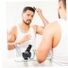 NIYANGLE 1set Shaving Brush and Bowl Kit for Men Ergonomic Shave Brush Natural Bristles Shaving Stand and Soap Bowl Grooming for Comfortable view 3