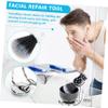 NIYANGLE 1set Shaving Brush and Bowl Kit for Men Ergonomic Shave Brush Natural Bristles Shaving Stand and Soap Bowl Grooming for Comfortable view 4
