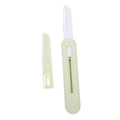 WOFASHPURET 1set Brow Replacement Stainless Steel Facial Bikini Trimmer for Women Portable Hair Remover for Travel Safe and Design for Eyebrow Grooming