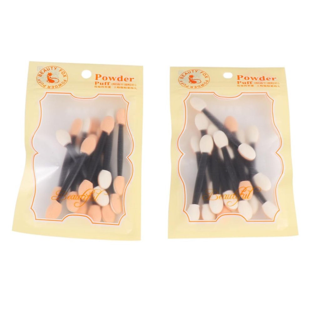 FRCOLOR 24pcs Eyeshadow Brush Kit Disposable Makeup Sponge Sticks Skin-friendly Tips
