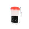DEARMAMY 2pcs Soft Mushroom Head Dust Brush for Nail Art Dip Powder Cleaning Brush Manicure Tools for Professional and Home Use Random Color view 2